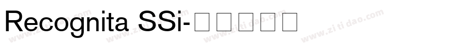 Recognita SSi字体转换